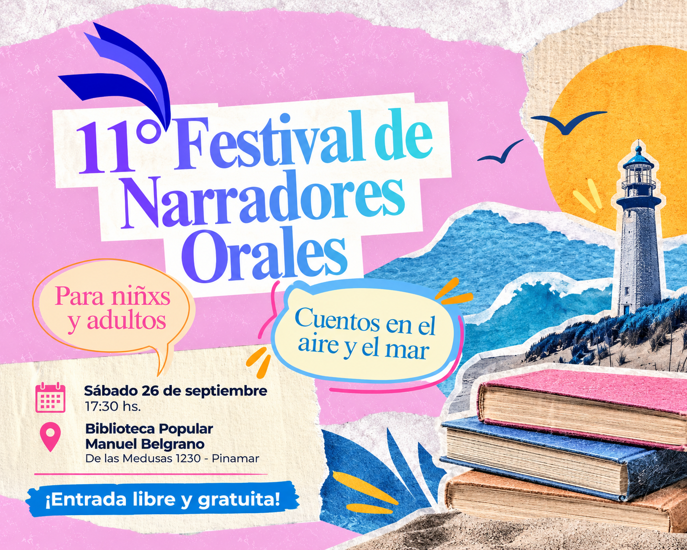 Cinco días de historias llegan a su final con el cierre de “Cuentos en el Aire y el Mar”