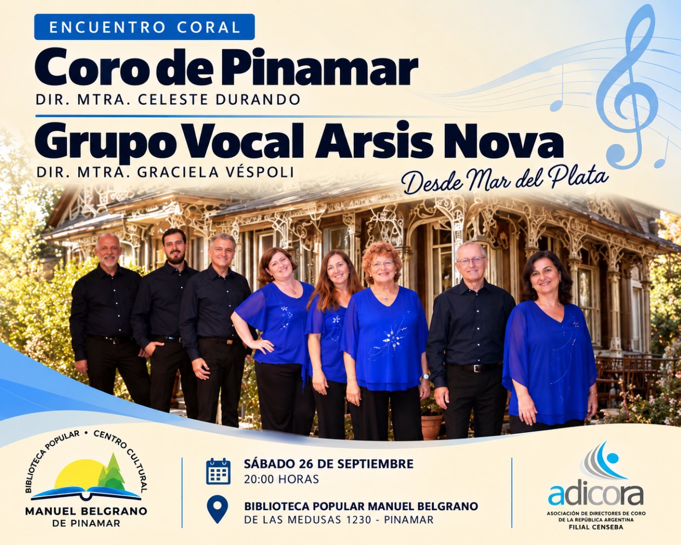 Una noche a puro canto: encuentro coral con entrada gratuita en la Biblioteca