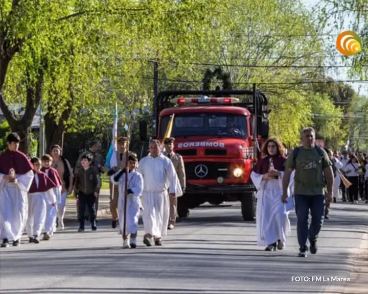 Procesión y misa central para celebrar las fiestas patronales